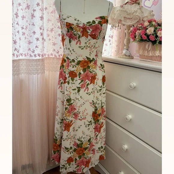 Reformation Juliette Dress In Tropique - Picture 2 of 7